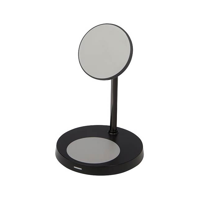 Magclick magnetic dual wireless charging stand - black