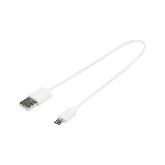 2A kabel USB-A/Micro-USB z TPE - bílá