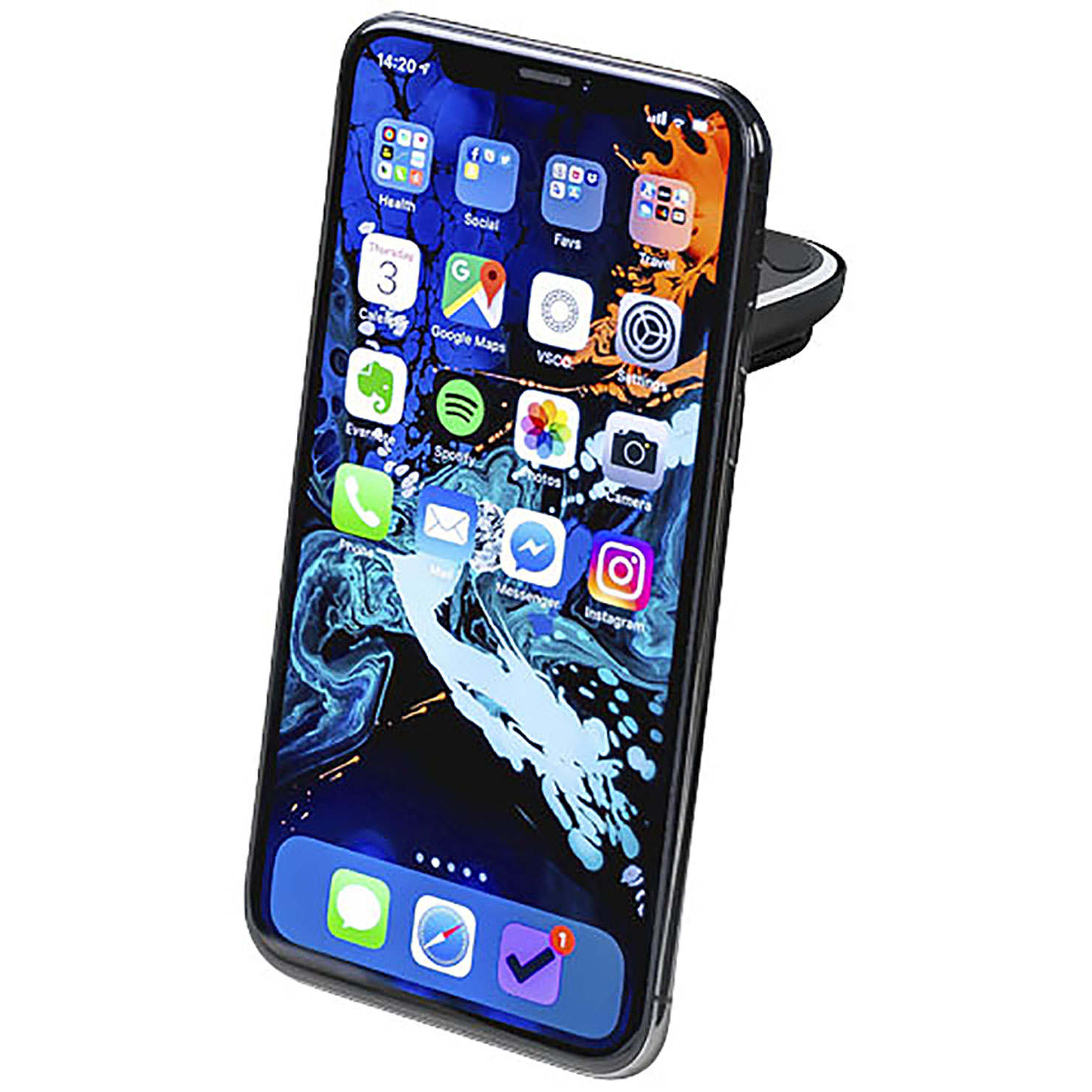 Aero magnetische Telefonhalterung - schwarz