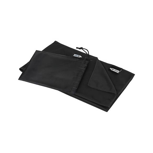 Raquel cooling towel made from recycled PET - black