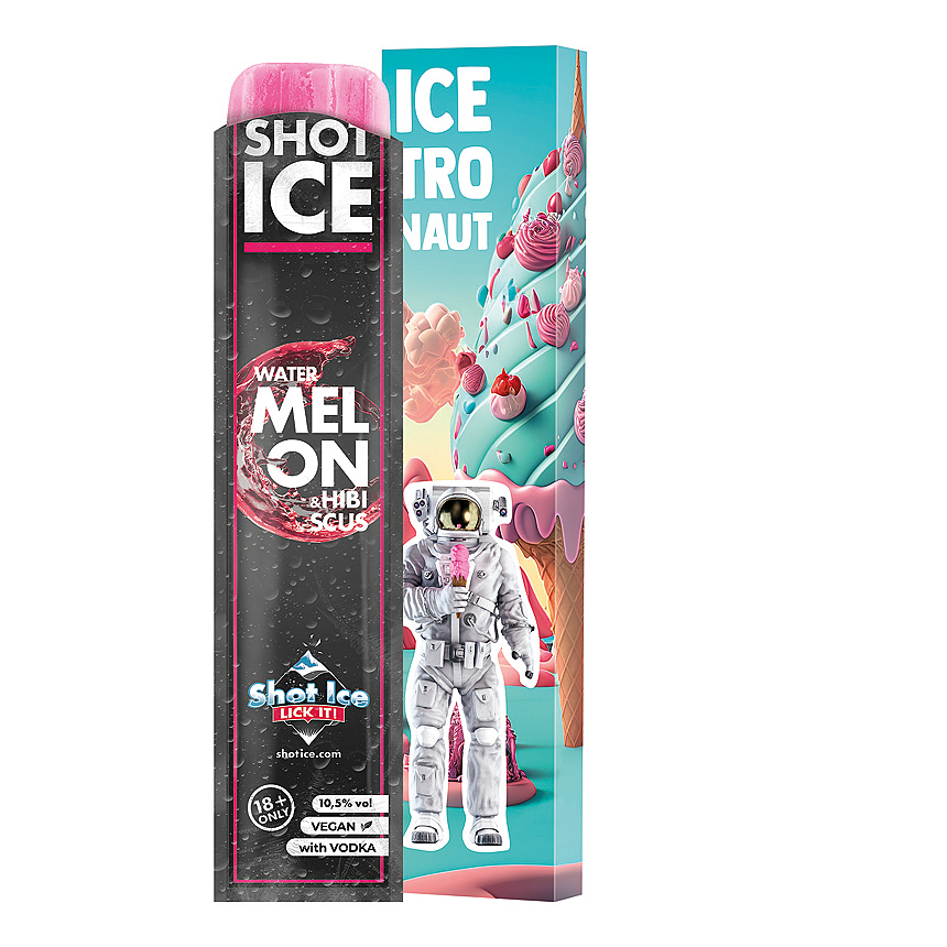 Dlouh&yacute; box Shot Ice single, meloun & ibi&scaron;ek, 10,5 % obj. - 