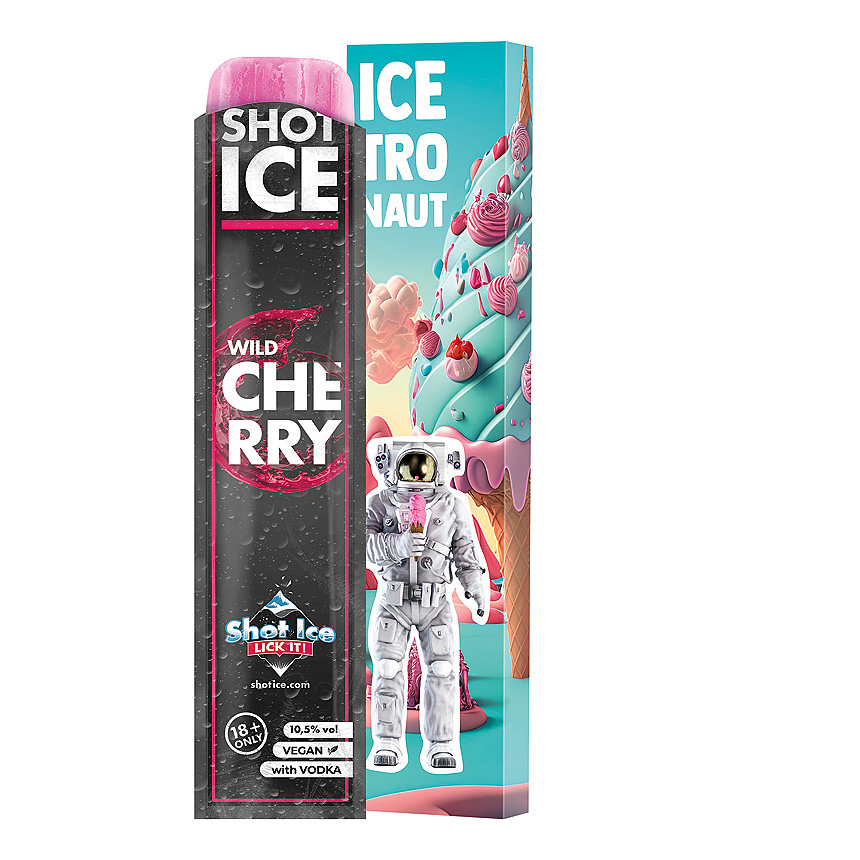 Dlouh&yacute; box Shot Ice single, divok&aacute; tře&scaron;eň, 10,5 % obj. - 