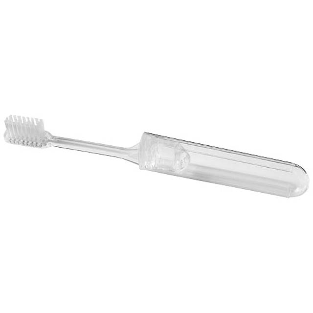 Trott travel-sized toothbrush - white