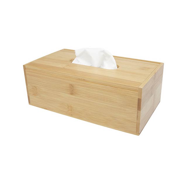 Inan bamboo tissue box holder - wood