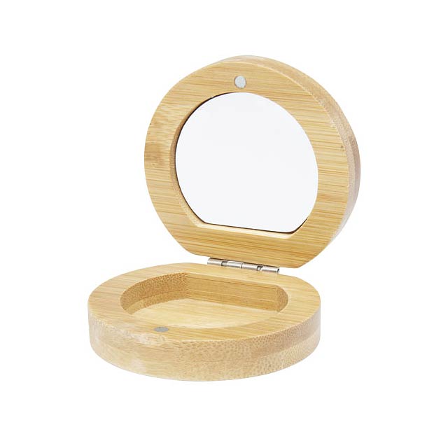 Afrodit bamboo pocket mirror - wood