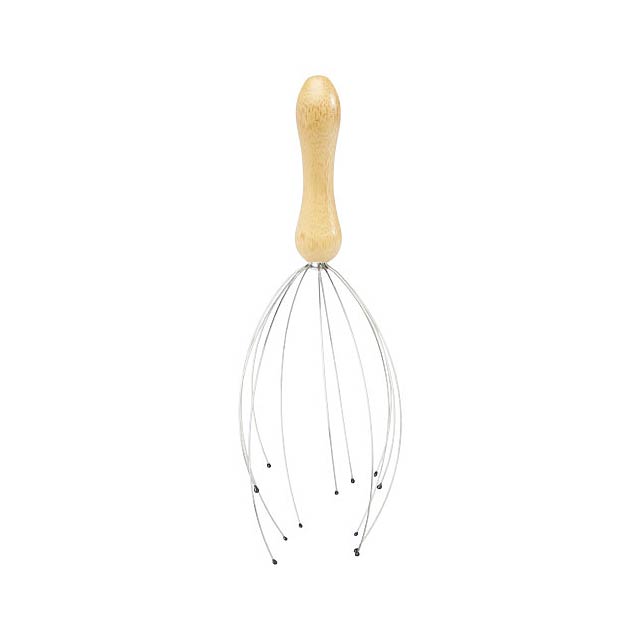 Hator bamboo head massager - wood