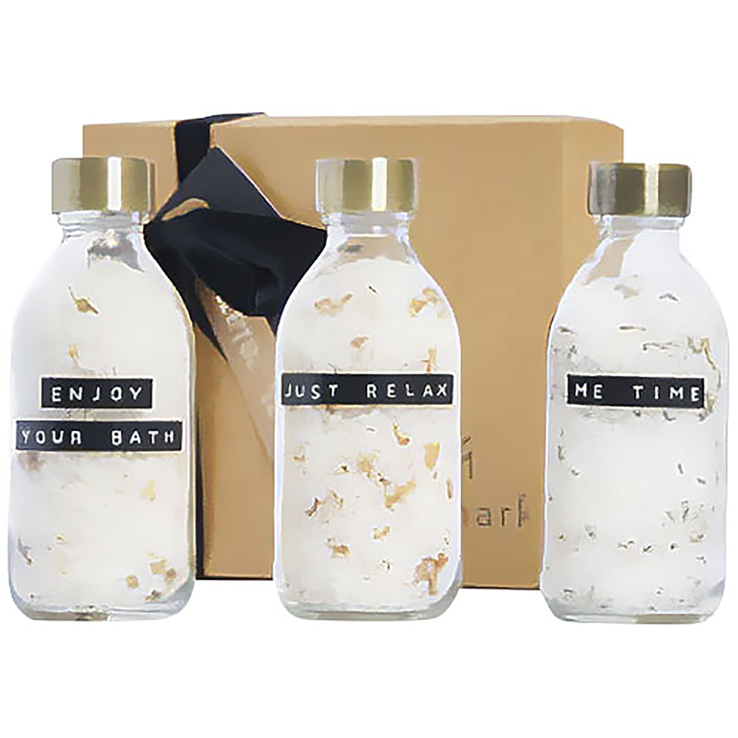 Wellmark Just Relax 3-teiliges Badesalz-Set, 200 ml - Transparente