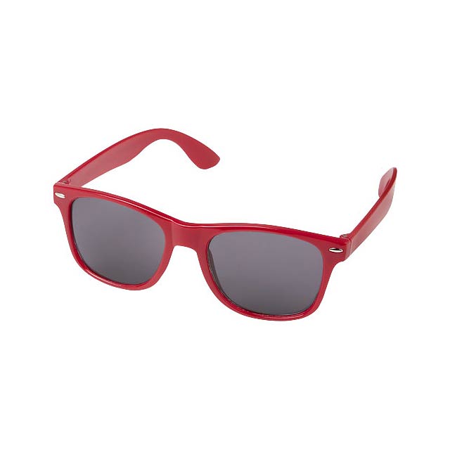 Sun Ray rPET Sonnenbrille - Transparente Rot