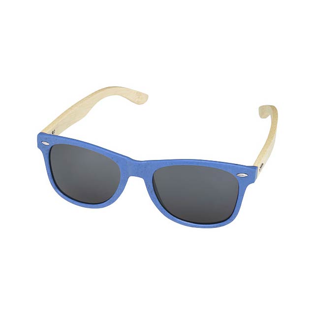 Sun Ray Bambus Sonnenbrille - blau