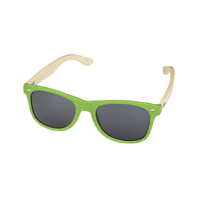 Sun Ray Bambus Sonnenbrille - zitronengelb 