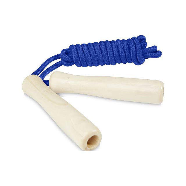 Jake wooden skipping rope for kids - baby blue