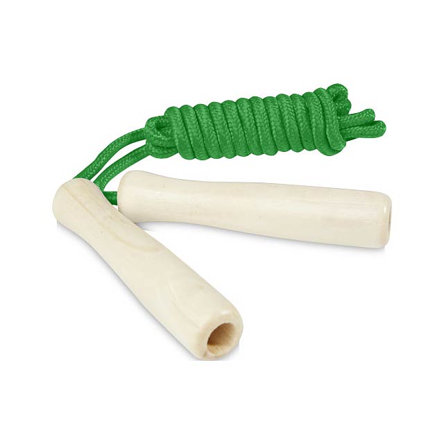 Jake wooden skipping rope for kids - lime