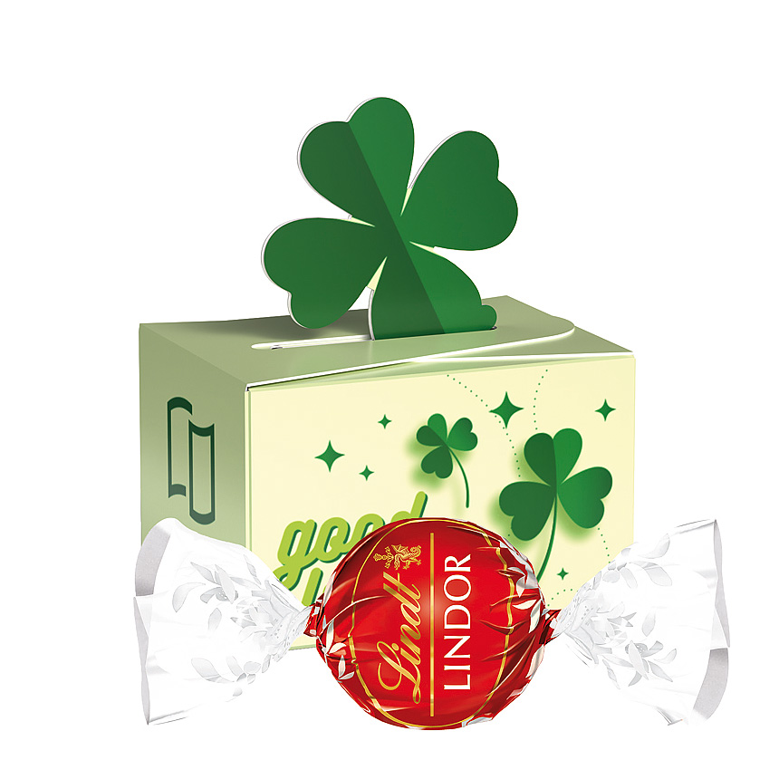 Mini gift box cloverleaf, LINDOR Milk ball - 