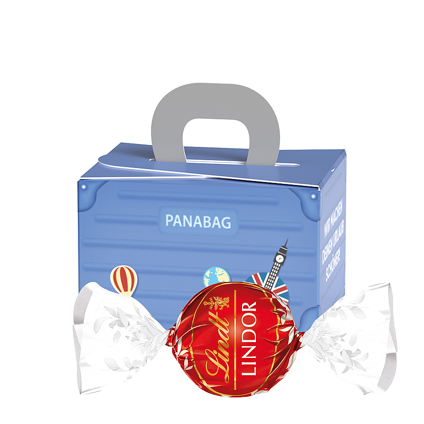 Mini gift box suitcase, LINDOR Milk ball - 
