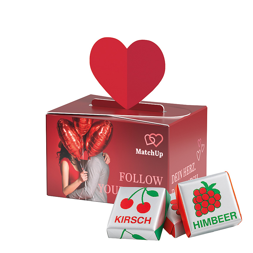 Mini gift box heart, Böhme fruit toffee - Mini gift box heart, Böhme fruit toffee -