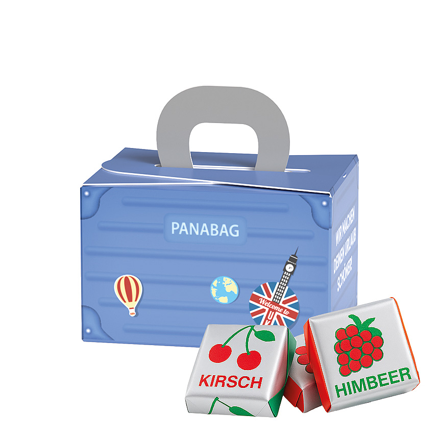Mini gift box suitcase, B&ouml;hme fruit toffee - 