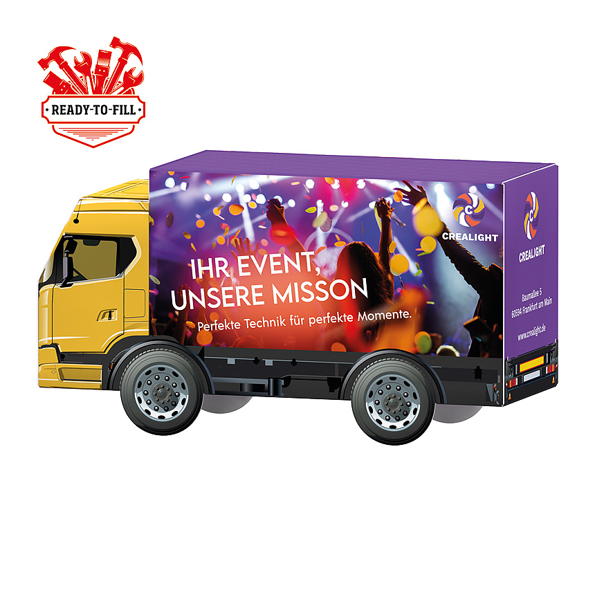 3D present truck, filling provided by the customer - 3D present truck, filling provided by the customer -