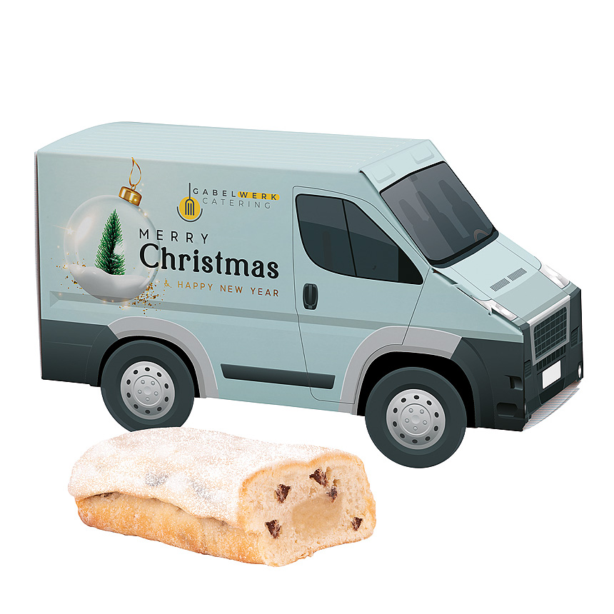3D present van, mini stollen - 