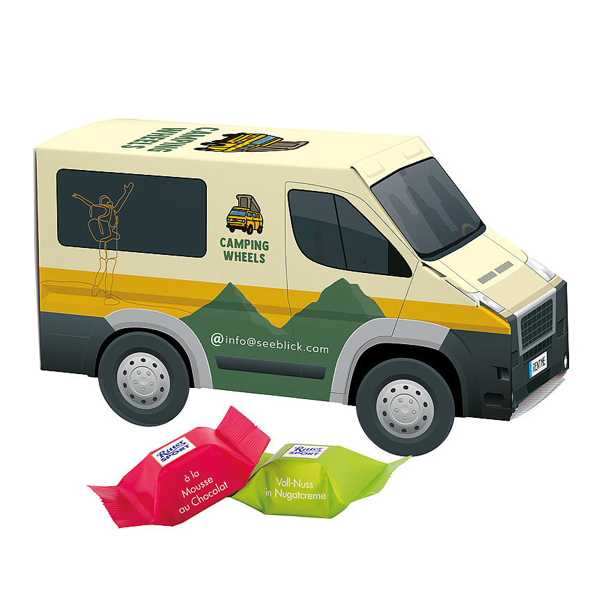 3D d&aacute;rkov&aacute; dod&aacute;vka, Ritter SPORT čokol&aacute;dov&eacute; kostky - 