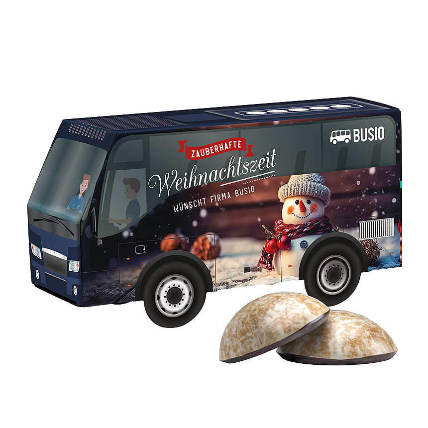 3D d&aacute;rkov&yacute; autobus, 4 WEISS mini pern&iacute;čky - 