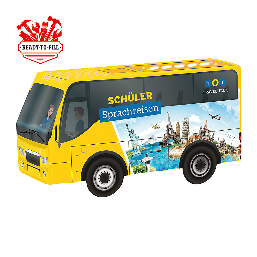 3D present bus, filling provided by the customer - 3D present bus, filling provided by the customer -