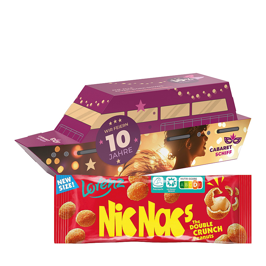 3D Geschenk Schiff, Lorenz Nic Nac's Erdn&uuml;sse - 