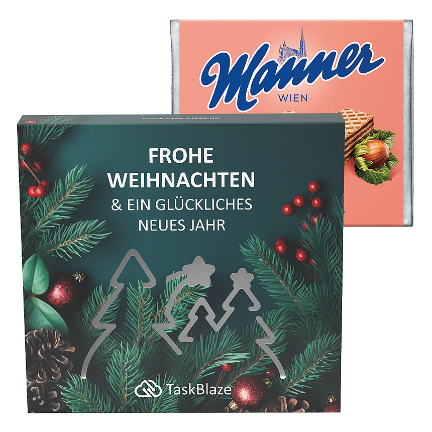 Werbeschuber, Wald-Stanzung, Manner Waffeln - 