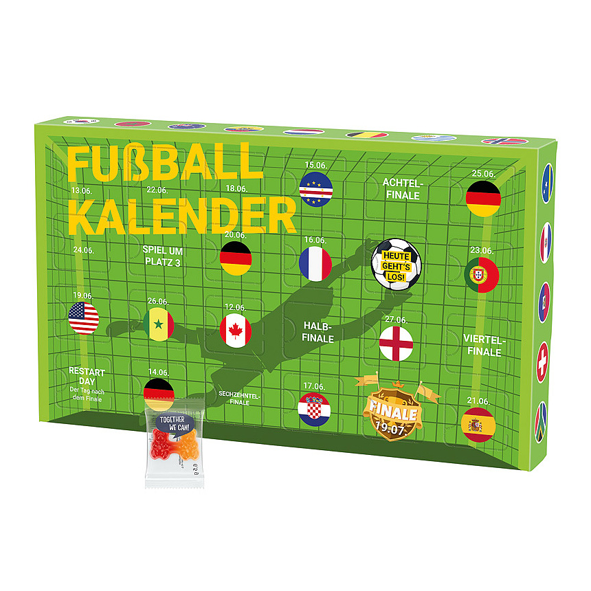 Event calendar Eco L, cardboard Inlay, fruit jelly team bears - 