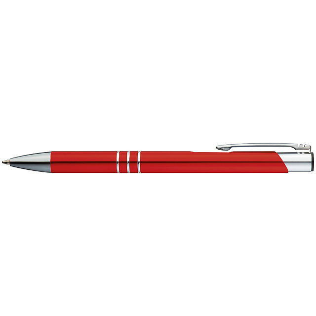 Metal ball pen - red