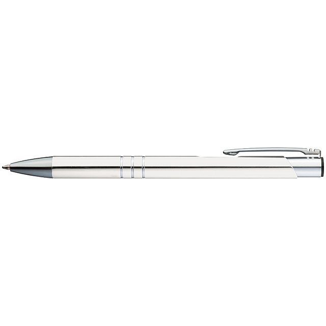 Metal ball pen - white