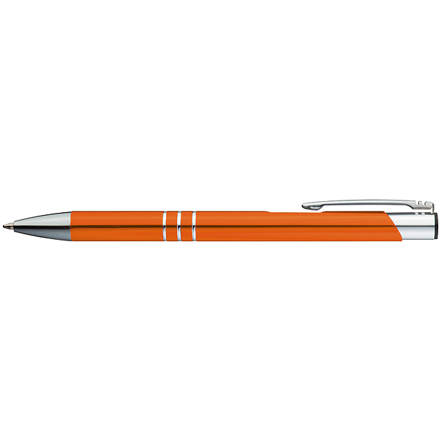 Kovové kuličkové pero - oranžová