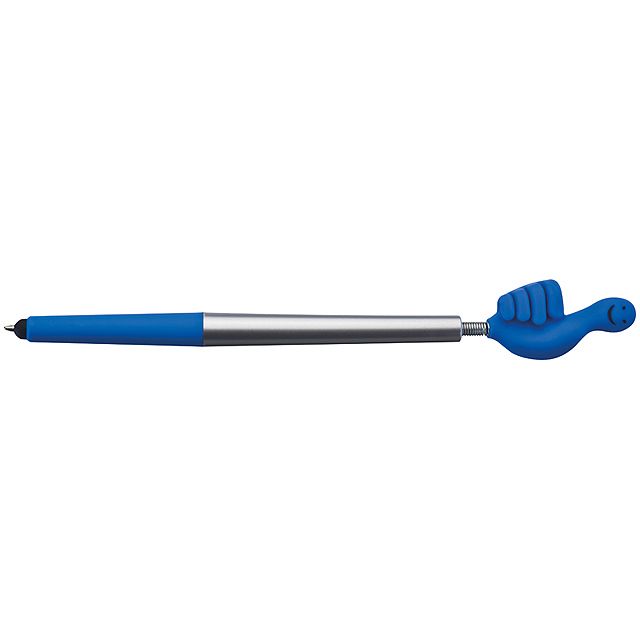 Smile hand ball pen - blue