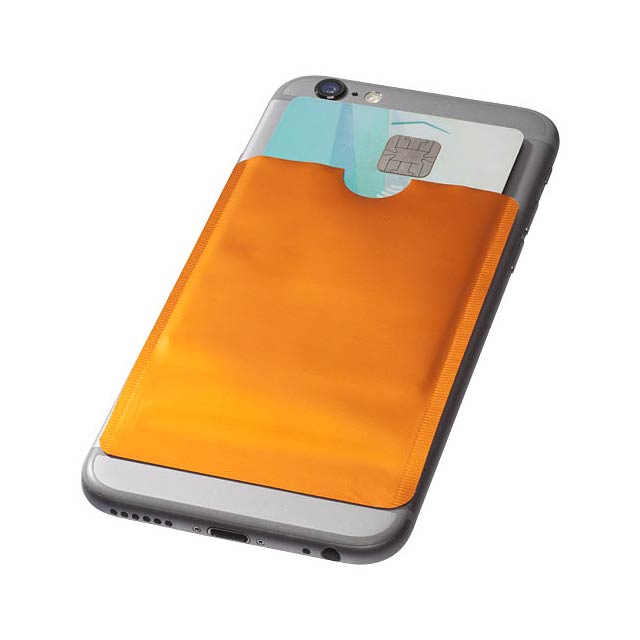 Exeter RFID smartphone card wallet - orange