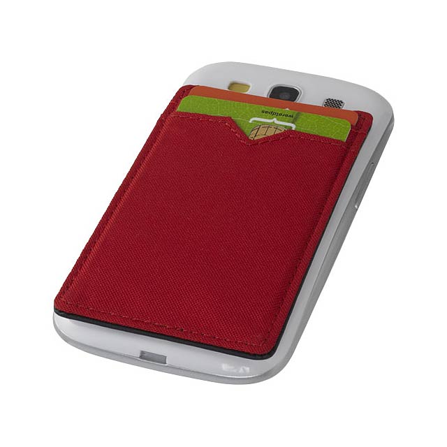 Dvoupřihrádková peněženka RFID - transparentná červená