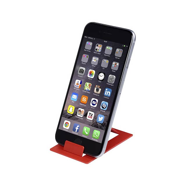 Hold foldable phone stand - transparent red
