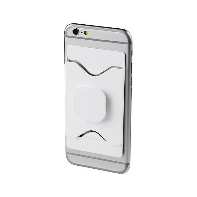 Purse mobile phone holder with wallet - white