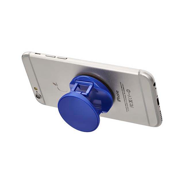 Brace phone stand with grip - blue
