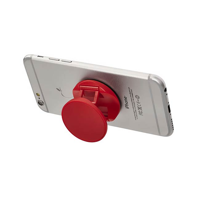 Brace stojánek na telefon s úchytem - transparentná červená
