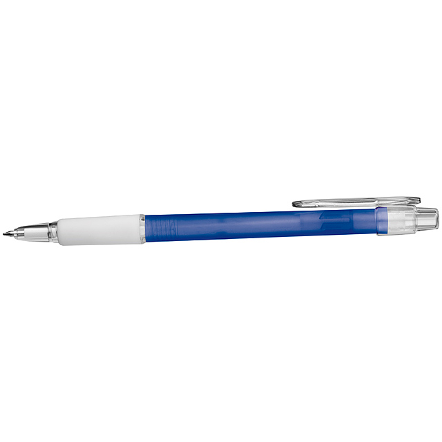 Kugelschreiber mit Gummimanschette - blau