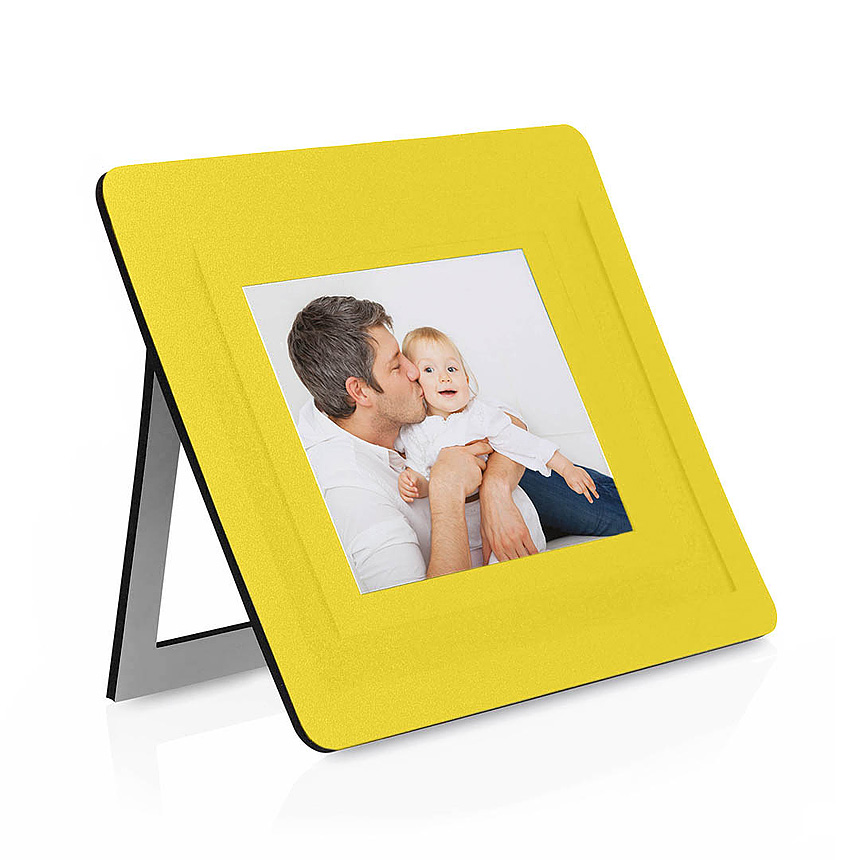 Pictium - Fotorámeček s podložkou pod myš - žlutá