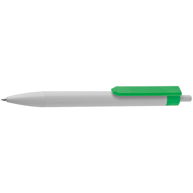 Ball pen with clip standard - green