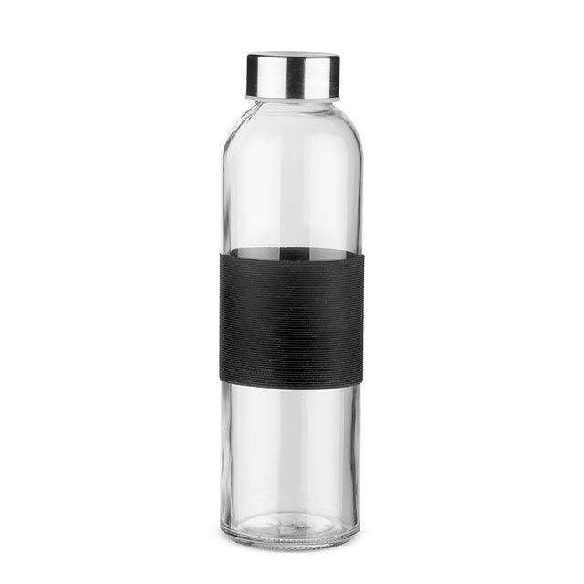 Skleněná lahev GLASSI 520 ml - černá