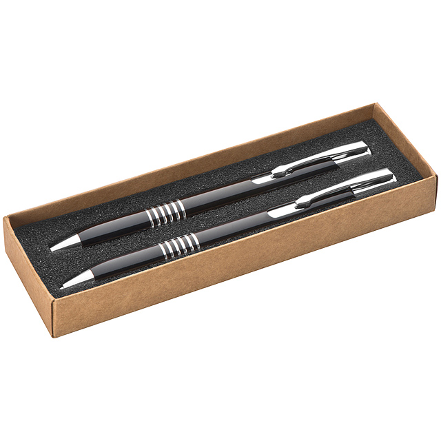 Beautiful metal writing set - black