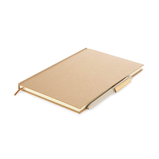 Notebook RITTO A5 s perem - hnědá