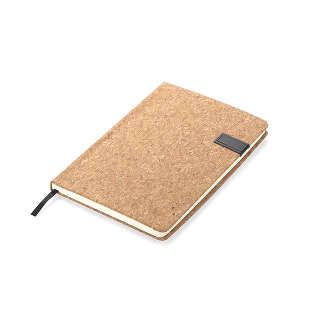 Notebook MENTE s USB flash diskem 16 GB, A5 - černá