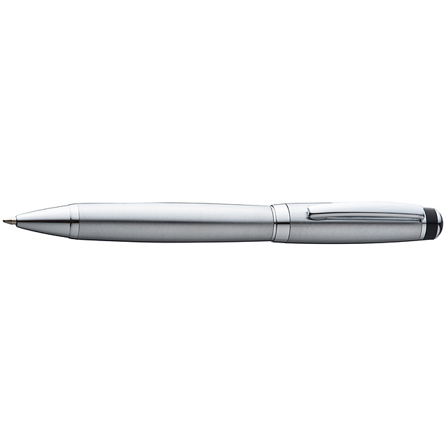 Ball pen made of metal in gift box - grey