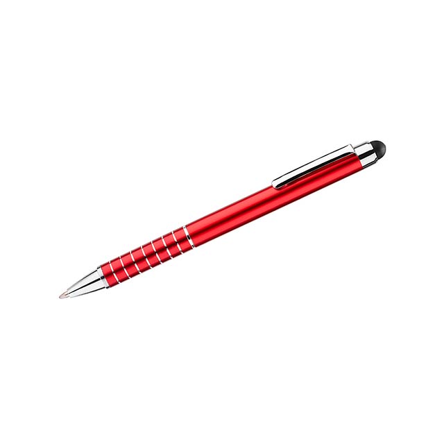 Kuličkové pero stylus IMPACT - červená