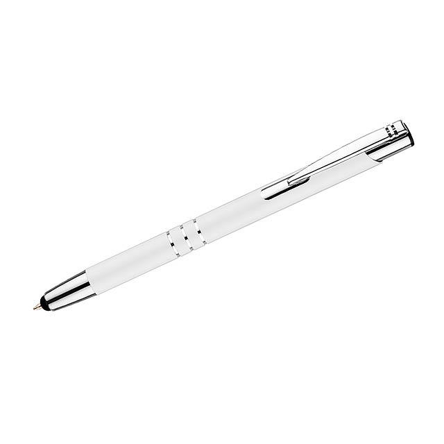 Kuličkové pero stylus KALIPSO - bílá