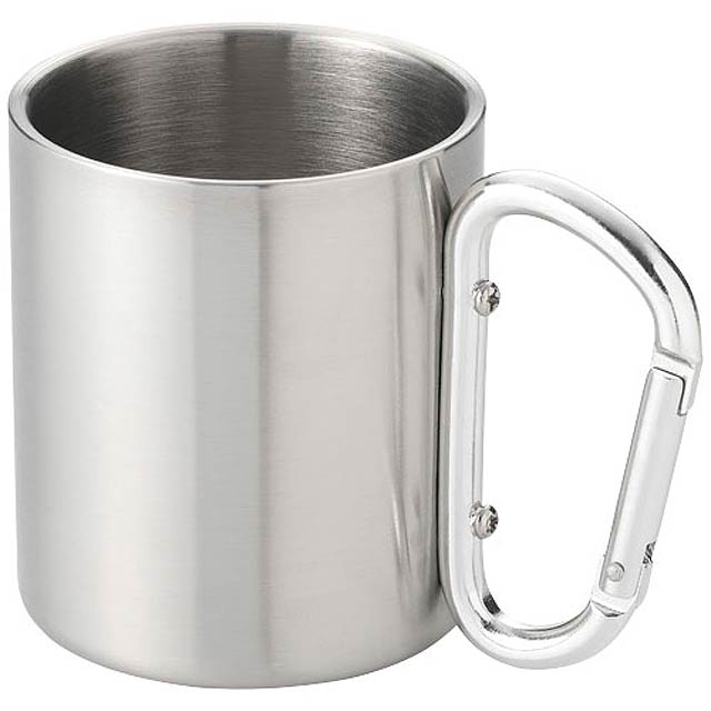 Alps 200 ml insulated mug with carabiner - silver