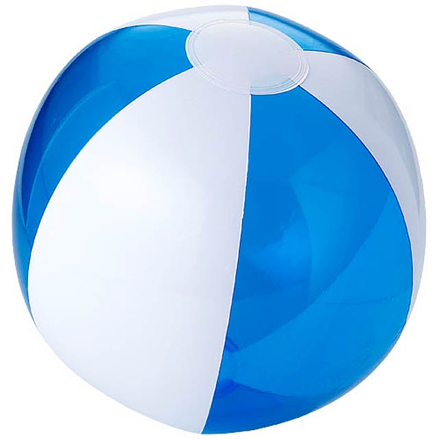 Bondi pevný průhledný plážový míč - transparentní modrá